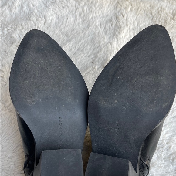 Rebecca Minkoff Seiji stack-heel western boots in black size 7 - Picture 9 of 10